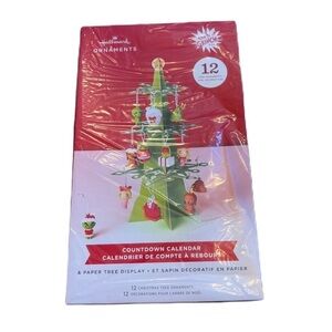 Hallmark Grinch Who Stole Christmas Countdown Calendar Tree W/ Ornaments NEW